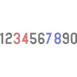 Iron On Numbers Olympic Font